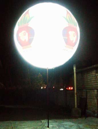 Rectangular Acrylic Pole Balloon (03), For Advertising, Voltage : 220V