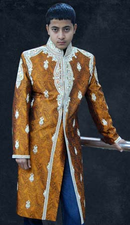 Silk Embroidered Sherwani (SH018)