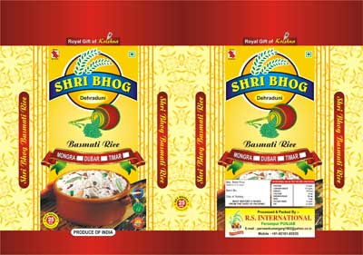 Dehraduni Shri Bhog Non Woven Rice Packaging Bag