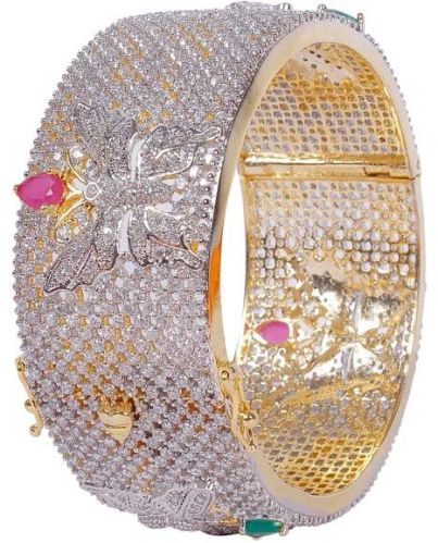 Designer Indian Diamond Look Openable Bangles, Occasion : Wedding