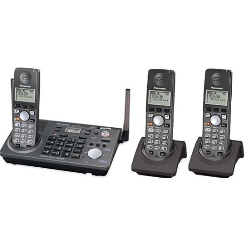 Panasonic KXT6700 2 Lines Cordless Phone, Feature : Battery Low Indicator, Supports Caller ID, Intercom