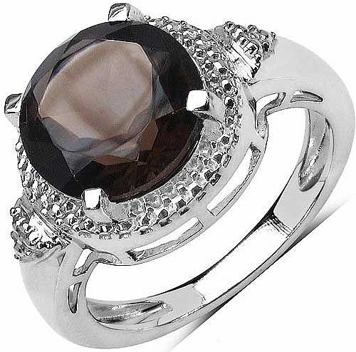 Smoky Topaz Gemstone Ring With 925 Sterling Silver