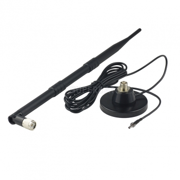 4G LTE Antenna 9dBi Omni 700-2600 MHz Strong Magnetic Base CRC9 Straig