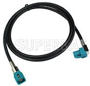 HSD Cable Assembly HSD Z Right Angle Jack To HSD Z Straight Plug