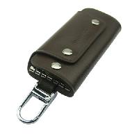 Leather Key Holder, Color : Black Everyday Use