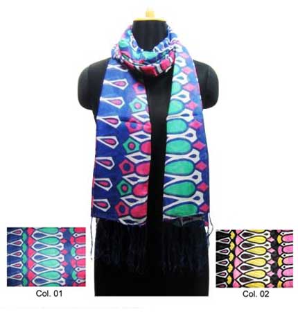 Cotton Printed Scarf (MEG - 0354A)