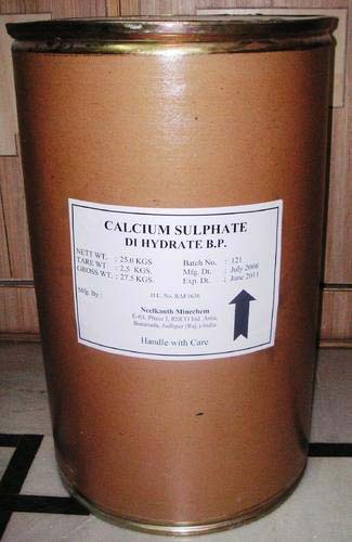 B.P Calcium Sulphate Dihydrate Powder, Purity : ≥99%