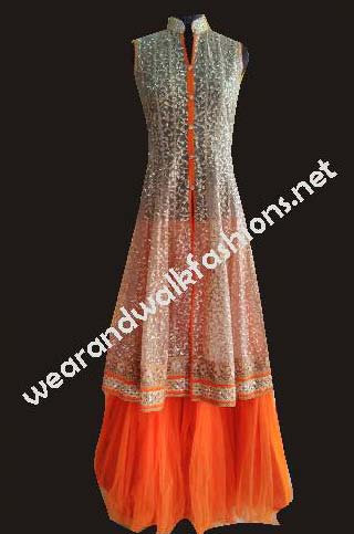 Plain Chiffon Designer Lehenga Suits, Size : M, XL