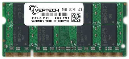 DDR2 1GB SODIMM 533Mhz PC 4200U