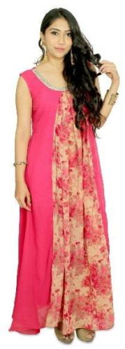 Plain Silk Ladies Kurtis, Size : M, XL