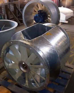 Bifurcated Axial Flow Fan