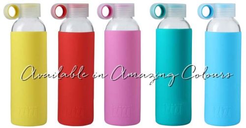 IZIZI Glass Bottles With Silicone Sleeve 500ml