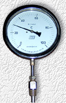 Bi-metallic Thermometer, Length : 75 Mm To 300 Mm.