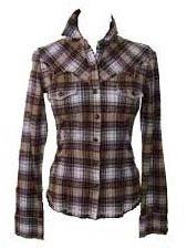 Checked Cotton Ladies Shirts, Size : M, XL