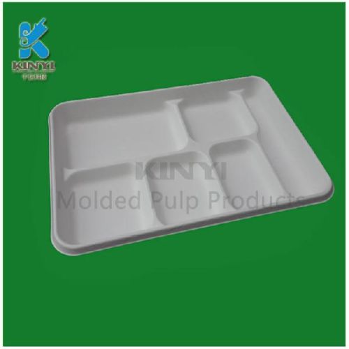 Custom Disposable Wet Pressing Food Packaging Paper Trays