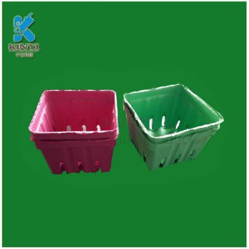 Recycled Molding Pulp Plum Packaging Basket