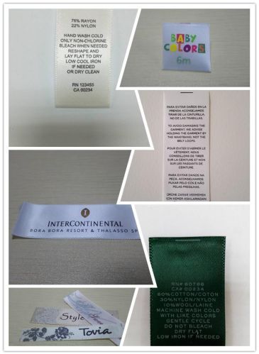 Printed Fabric Label