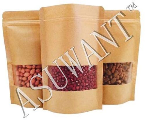 Natural Kraft Paper Window Bags