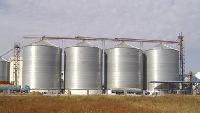 Metal Grain Storage Silo, Color : Grey-silver