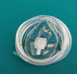 Elastic Headloop PVC Oxygen Mask, Size : Medium