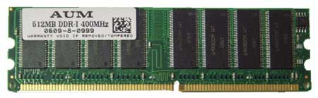 DDR1 512Mb 400Mhz PC 3200