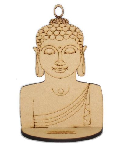 Gr8 Bunch Pine Wood Sheet Buddha Tea Light Holder
