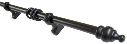 Customsized 1-3,5m Single Wooden Curtain Pole