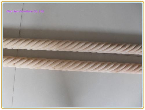 Wooden Twisted Curtain Pole