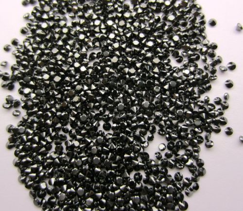 High Quality 30.00 Carat Round Cut Black Diamond Lot Sale
