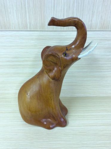 Small Sculpture Of Wooden Elephant