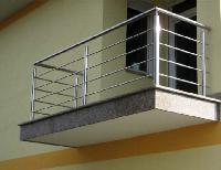 Polished Stainless Steel Balcony Railing, Color : Silver