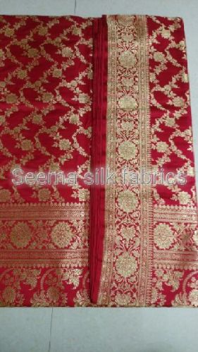 Pure Silk Satan Jangla Sarees, Occasion : Festival Wear, Party Wear, Wedding Wear