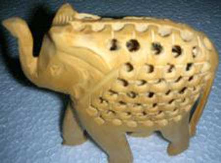 Handcrafted Wooden Elephant