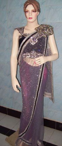 Designer Butterfly Pallu Saree