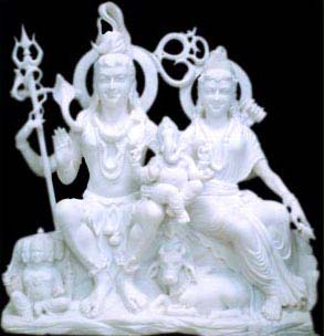 Marble Shiv Parivar Statue