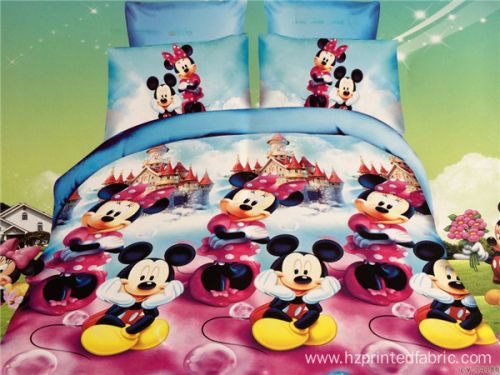 The Happy Mickey Are Dancing Designs Kids Duvet Cover Bed