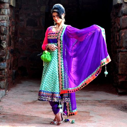 Multi Color Anarkali Suit