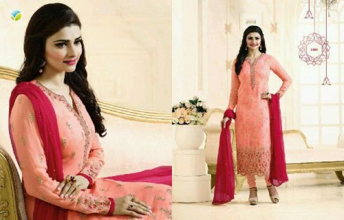 KARACHI STYLE STRAIGHT CUT GEORGETTE SUIT