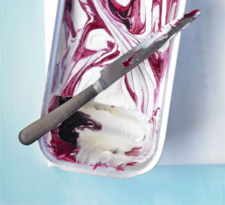 Blackcurrant Ripple Ice Cream