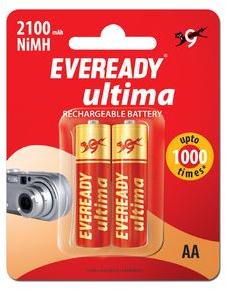 Eveready Ultima 2100mah Nimh Aa Rechargeable Battery