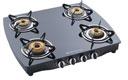 Glass Top Four Burner SS
