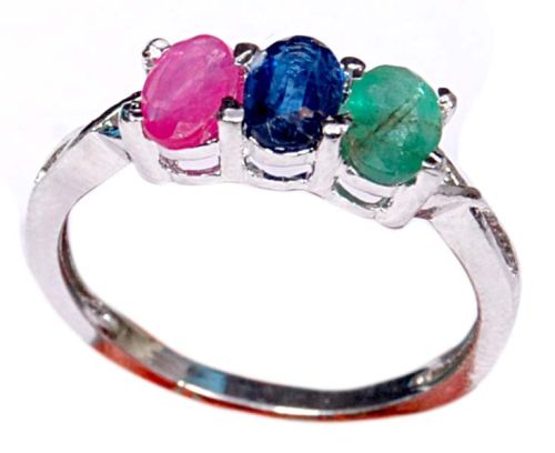 Ring Emearld Ruby Blue Sapphire