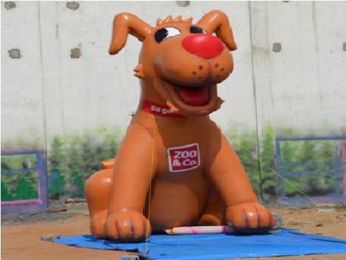 Inflatable Dog Toys, Color : Orange