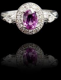 19 Fancy Charm Pink Sapphire Ring