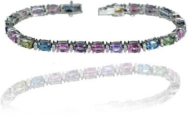 2 Royal Treasure Sapphire Bracelet, Diamond Bracelet