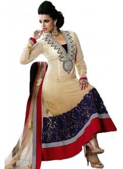 Anarkali Salwar Kameez, Pattern : Embroidered