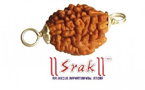 2 Mukhi Rudraksha Locket