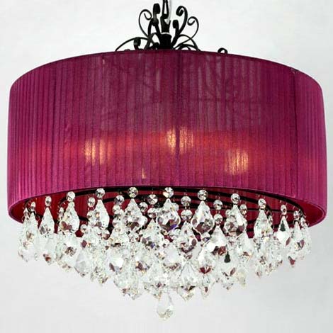 LED Pendant Light Crystal, Color : Warm White, Pure White