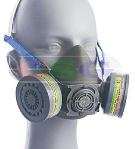 Gas Vapour Odour Protection Half Mask With Twin Cartridge