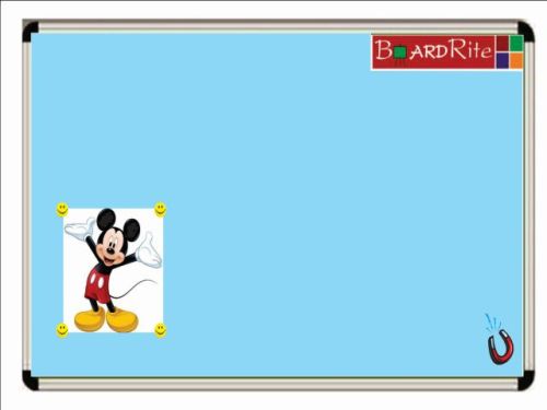 BoardRite Magnetic Blue Notice Board, Shape : Rectangular